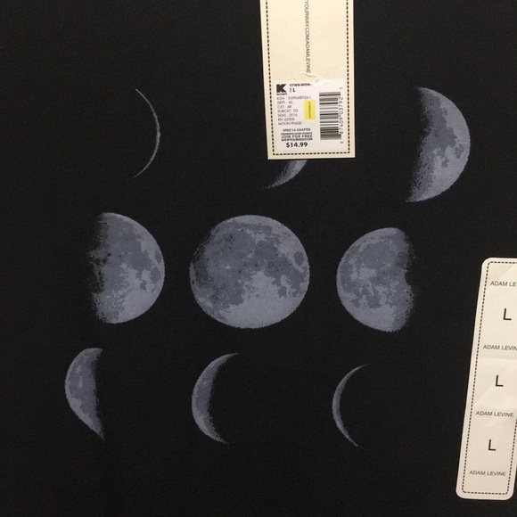 NEW Adam Levine Moon Phases T-Shirt - Picture 3 of 6